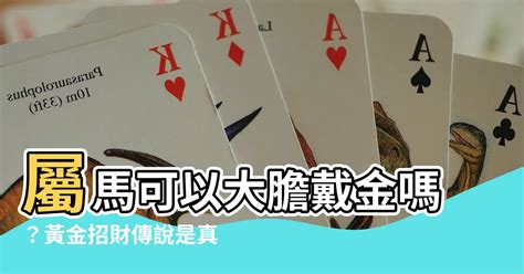 屬馬適合戴黃金嗎|屬馬的人適合戴黃金嗎？深入解析黃金對屬馬人的影響